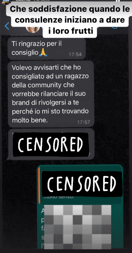Risultati di campagna dentro la piattaforma, schermata 3
